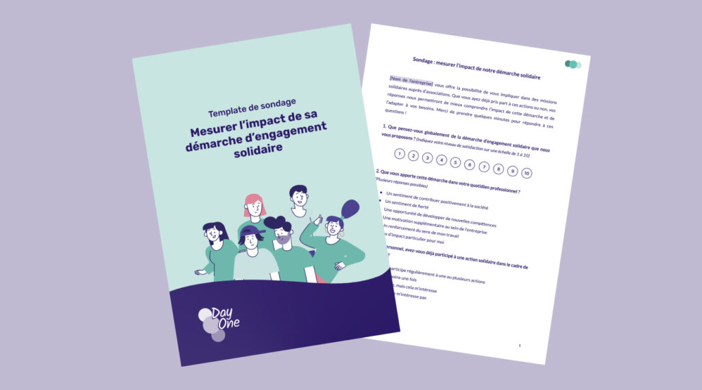 Vignette sondage mesurer impact démarche d'engagement solidaire