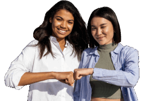 portrait young teenage girls