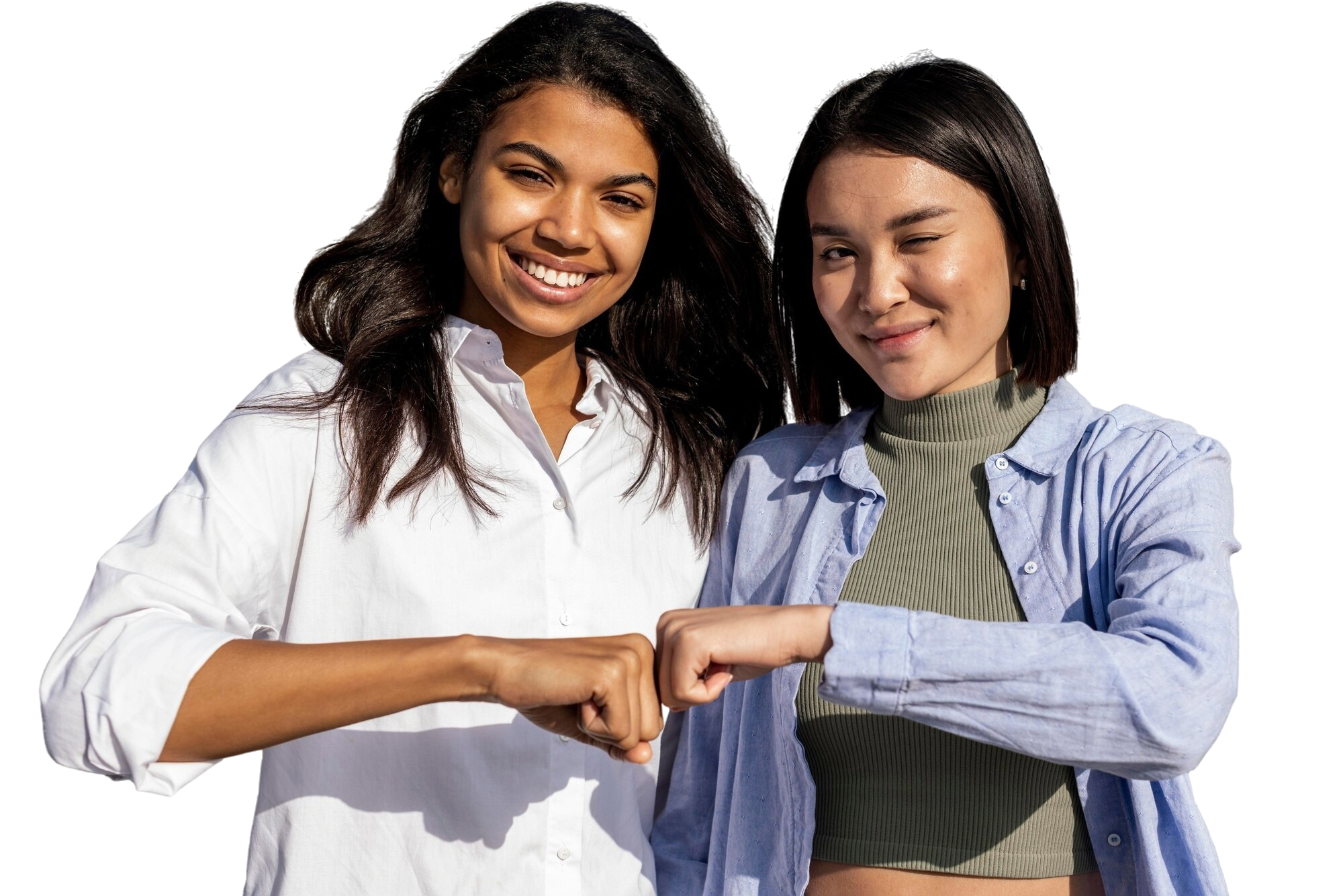 portrait young teenage girls
